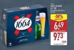 ALDI 1664 Bière blonde 5,5° offre