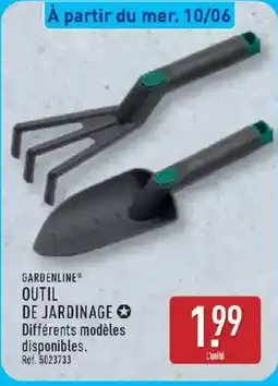 ALDI GARDENLINE Outil de jardinage offre