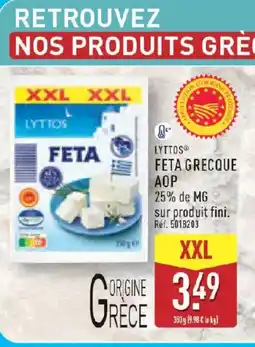 ALDI LYTTOS Feta grecque aop offre