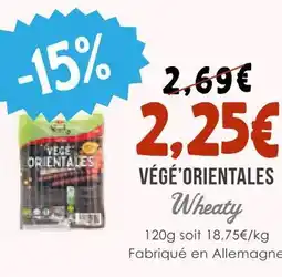 Naturalia Wheaty végé'orientales offre