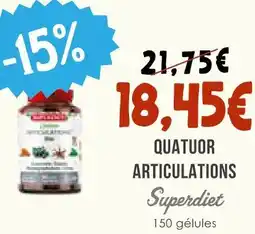 Naturalia Superdiet quatuor articulations offre