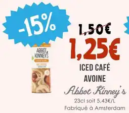 Naturalia Abbot kinney's iced café avoine offre