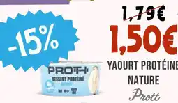 Naturalia Prott yaourt protéiné nature offre