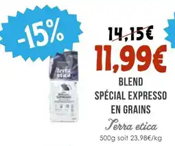 Naturalia Terra etica blend spécial expresso en grains offre