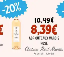 Naturalia Château réal martin aop côteaux varois rosé offre