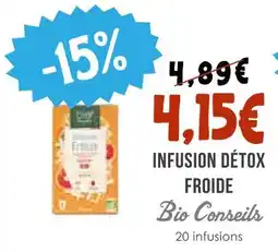 Naturalia Bio conseils infusion détox froide offre