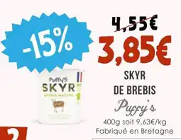 Naturalia Puffy's skyr de brebis offre