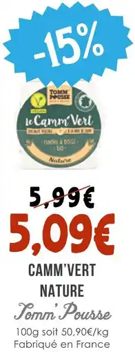 Naturalia Tomm' pousse camm'vert nature offre