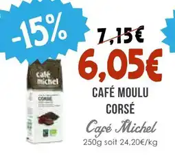Naturalia Café michel café moulu corsé offre