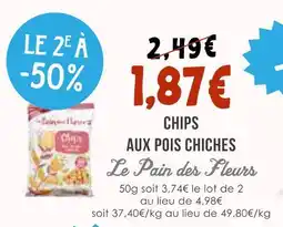 Naturalia Le pain des fleurs chips aux pois chiches offre