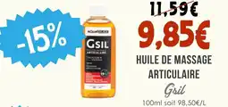 Naturalia Gsil huile de massage articulaire offre