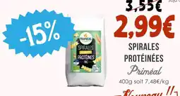Naturalia Priméal spirales protéinées offre