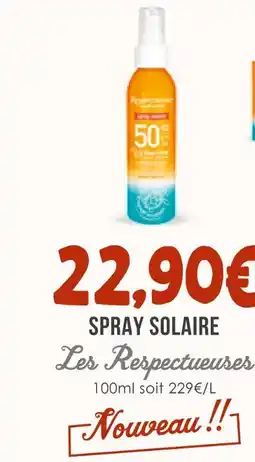 Naturalia Les respectueuses spray solaire offre