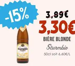 Naturalia Sturmbio bière blonde offre