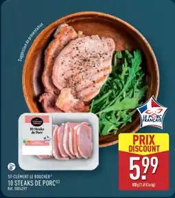 ALDI ST-CLÉMENT LE BOUCHER 10 steaks de porc offre