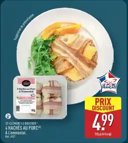 ALDI ST-CLÉMENT LE BOUCHER 4 hachés au porc offre