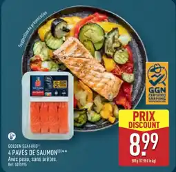 ALDI GOLDEN SEAFOOD 4 pavés de saumon offre