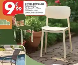 La Foir'Fouille Chaise empilable offre