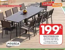 La Foir'Fouille Table extensible goa offre