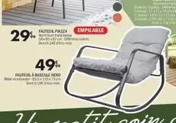 La Foir'Fouille Fauteuil à bascule nero offre