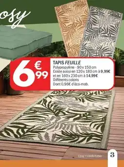 La Foir'Fouille Tapis feuille offre