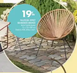 La Foir'Fouille Fauteuil effet bananier marco offre