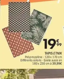 La Foir'Fouille Tapis etnik offre