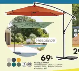 La Foir'Fouille HESPÉRIDÉ Parasol manoa offre