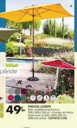 La Foir'Fouille HESPÉRIDÉ Parasol loompa offre