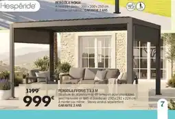 La Foir'Fouille Pergola evonis 3 x 3 m offre