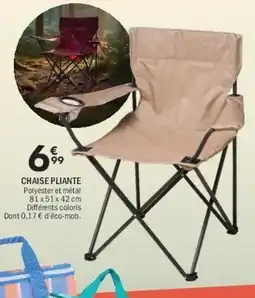 La Foir'Fouille Chaise pliante offre
