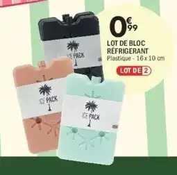 La Foir'Fouille Lot de bloc réfrigerant offre