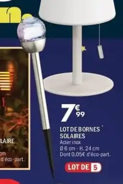 La Foir'Fouille Lot de bornes solaires offre