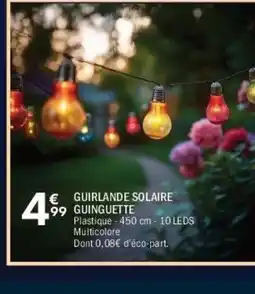 La Foir'Fouille Guirlande solaire guinguette offre
