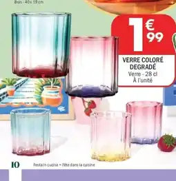 La Foir'Fouille Verre coloré degradé offre