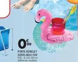 La Foir'Fouille Porte gobelet gonflable fun offre