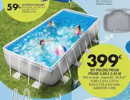 La Foir'Fouille Kit piscine prism frame 4,88 x 2,44 m offre