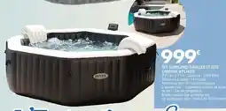 La Foir'Fouille Spa gonflable à bulles et jets carbone 6 places offre