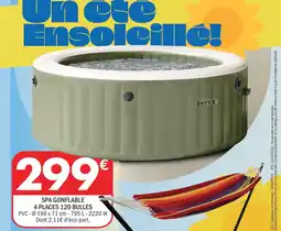La Foir'Fouille Spa gonflable 4 places 120 bulles offre
