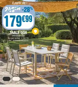 La Foir'Fouille Table goa offre