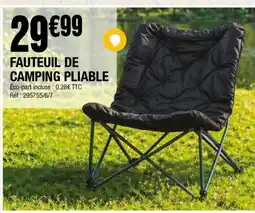 La Foir'Fouille Fauteuil de camping pliable offre