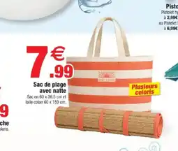 Bazarland Sac de plage avec natte offre