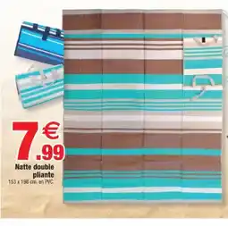 Bazarland Natte double pliante offre