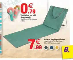 Bazarland Matelas de plage Sierra offre