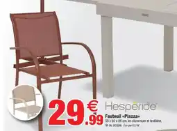 Bazarland HESPÉRIDE Fauteuil Piazza offre