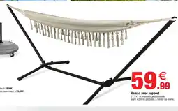 Bazarland Hamac avec support offre