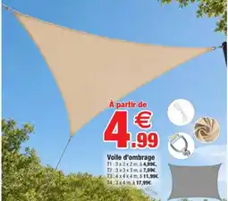 Bazarland Voile d'ombrage offre