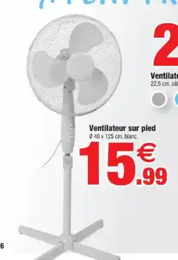Bazarland Ventilateur sur pied offre
