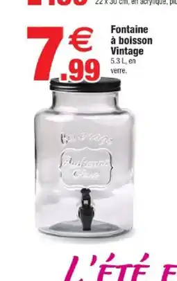 Bazarland Fontaine à boisson Vintage offre