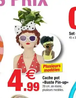 Bazarland Cache pot Buste Pin-up offre